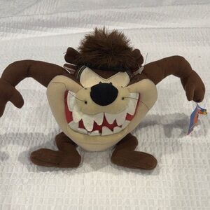 Looney Toons Vintage Tasmanian Devil Toy - Brown and Cream